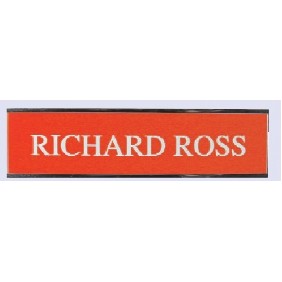 Engraved #5 Wall or Desk Sign w/Plexiglass Base (2 Lines / 3"x10")