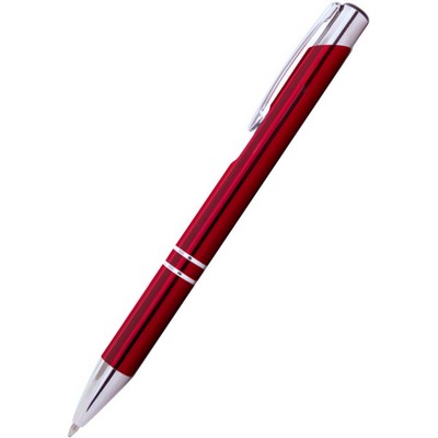 JJ Series Double Ring Mechanical Pencil w/ Chrome Trim- Red