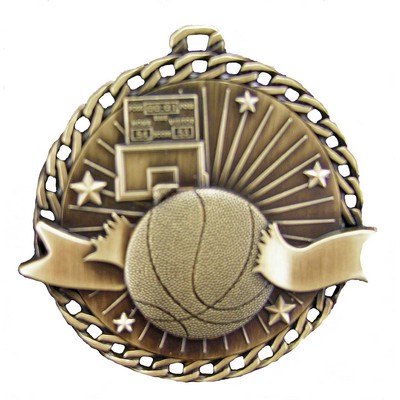 Basketball Stock Medal (2")