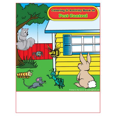 Pest Control Imprintable Coloring and Activity Book