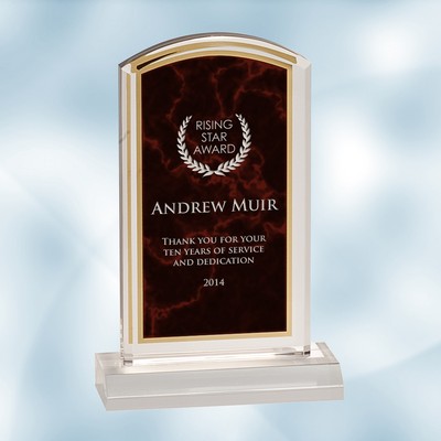 Red Marbleized Acrylic Award (Large)