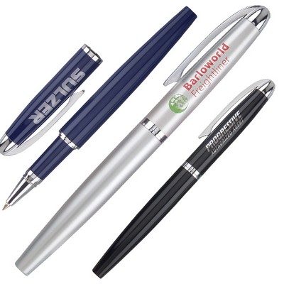 Unique Designed Rollerball Pen w/ Spring Pocket Clip