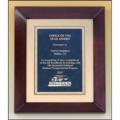 Cherry Finish Wood Frame Plaque (12" x 15")