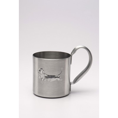 Aluminum Mug - Stainless Steel Look 10 Oz.