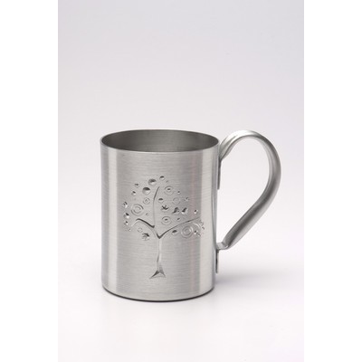 Aluminum Mug - Stainless Steel Look 12 Oz.