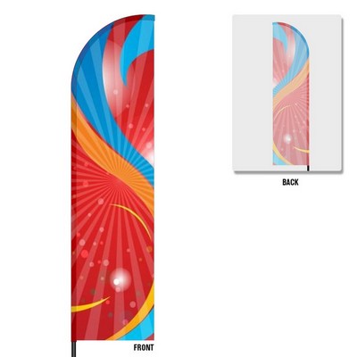 21.5' Flex Banner™ Kit, Single-Sided Feather Flag, Pro Sleeve