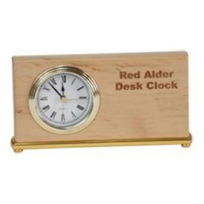 Red Alder Horizontal Desk Clock