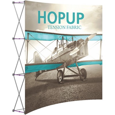 Hopup™ 8ft Full Height Curved Display & Front Graphic