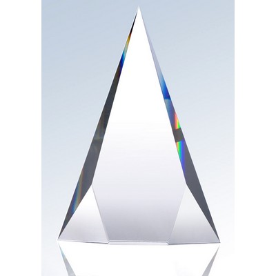 Optical Crystal Tri-Triangle Award, 7"x10"H