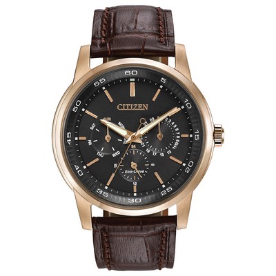 Citizen® Men's Eco Drive Corso Watch w/Brown Strap