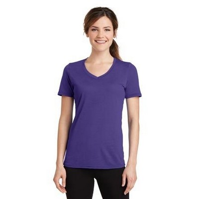 Port & Company® Ladies Performance Blend V-Neck Tee