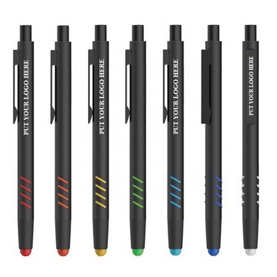 Slim Click Touch Screen Stylus Metal Ballpoint Pen