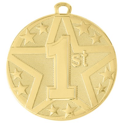 2" Gold Superstar 1st Place Medal