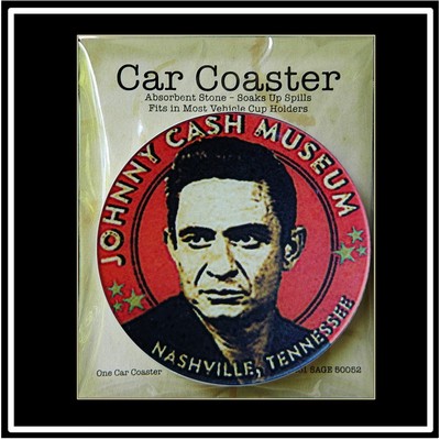 Single Packaged Absorbent Stone Car Coaster (2.5" Diameter) - Full Bleed Print