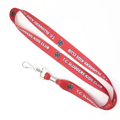 3/4" Sublimation Lanyard with Swivel J-hook