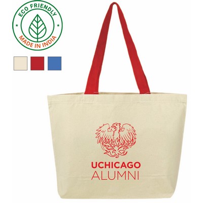 Convention Canvas Grocery Tote Bag Eco Friendly Red