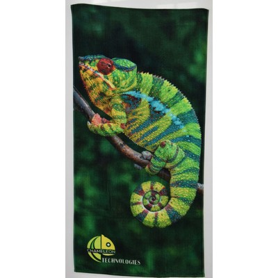 Fiber Reactive Digitally Printed Beach Towel (30" x 60") Quick Ship