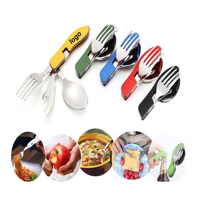 Multi-function Foldable Fork Spoon Knife