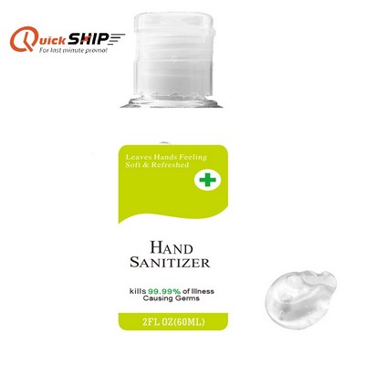 Quickship 2 oz Rectangle 75% Alcohol Hand Sanitizer