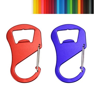 Aluminum Carabiner w/Bottle Opener