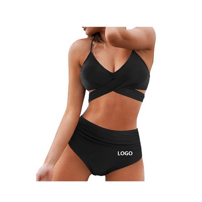 Women'S High Bandage Bikini Set