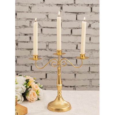 3 Arms Metal Candelabra CandlestickCandle Holder Candle Stand for Wedding Dining Table