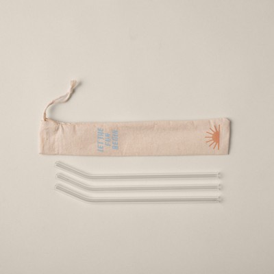 Pouch For Reusable Straws - Muslin