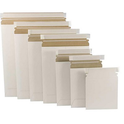 Heavy Duty Flat White Self Seal Cardboard Mailer (9 3/4"x12 3/4")