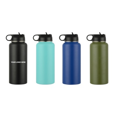 32 Oz Water Bottle With Straw Lid