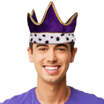 Royal Purple Velvet Crown