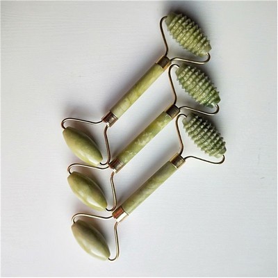 Natural Real Authentic Jade Gua Sha Tools for Eye Puffiness, Scraping Massager Tools Anti-aging