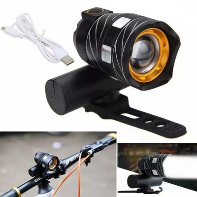 USB Rechargeable Bike Light Set