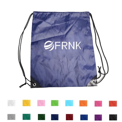 14" x 17" Polyester Sports Drawstring Backpack