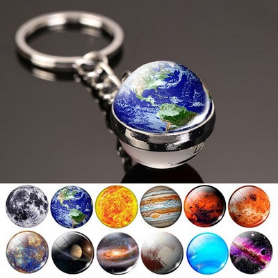 Glow in the Dark Crystal Ball Key Chain