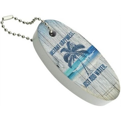 Tropical Beach Floating Keychain