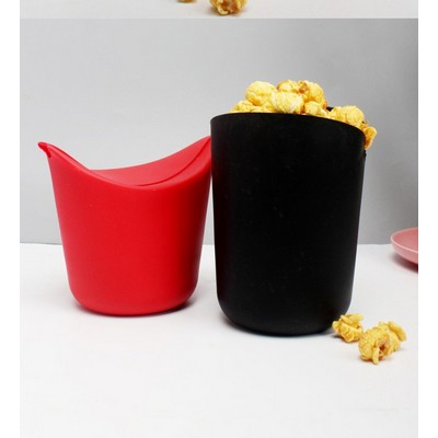 Silicone Microwave Popcorn Bucket W/ Individual Paper Box Packing