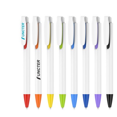 Plastic Ballpoint Pen with 1.0mm Medium Point Comfortable Writing Pens