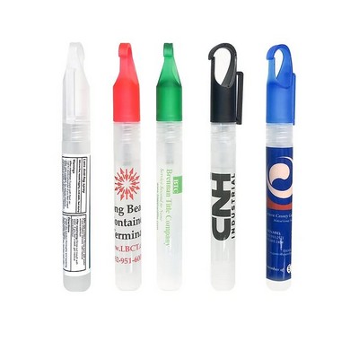 Carabiner Cap Pen Spray Hand Sanitizer