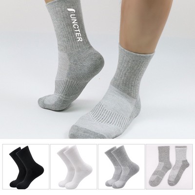 Men's Thick Ankle Socks, Sport Athletic Running Socks