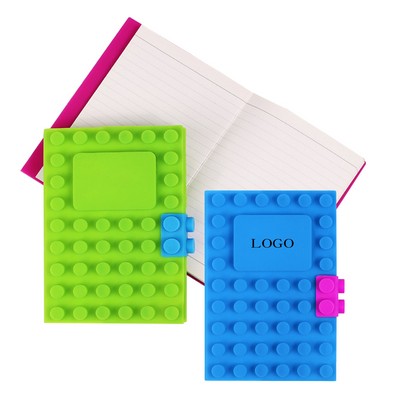 A 6 Notebook with Silicone Building Block Cover