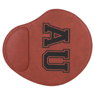 9" x 10 1/4" Rose Leatherette Mouse Pad