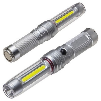 COB + LED Flashlight with Magnetic Base