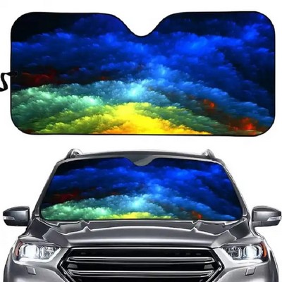 Sublimation Customized Foldable Car Visor Sun Shade