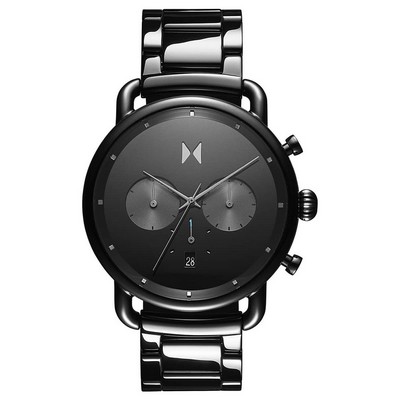 MVMT Chrono Men's Gloss Black Ceramic Watch w/Bracelet