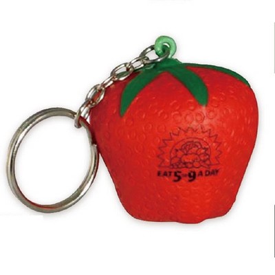 Strawberry Shape Stress Reliever Key Chain