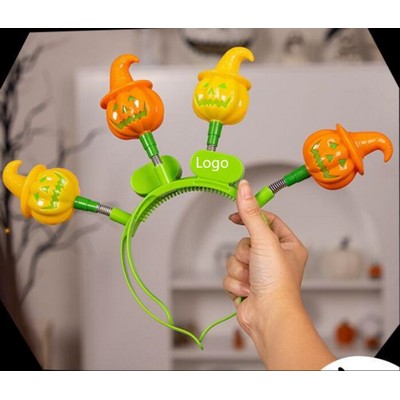 Halloween Jack-o '-lantern Lighting Headband