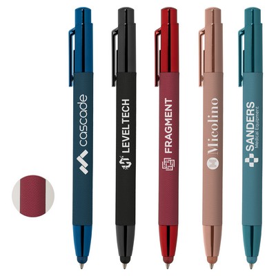 Monochrome Micro Knurl Stylus Pen