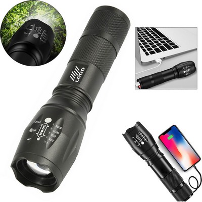 Portable Waterproof Zoomable Flashlight