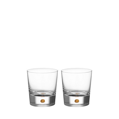 2 Piece Intermezzo Gold Double Old Fashioned Drinkware Set