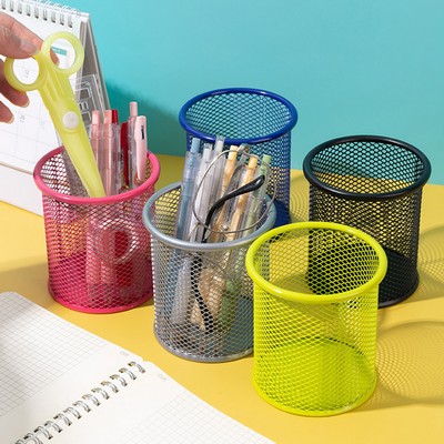 Stylish Metal Mesh Pen Holder for Desk Organization